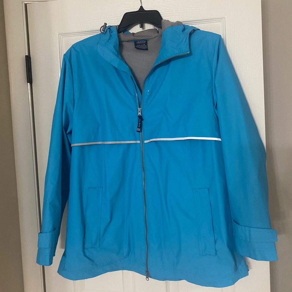 Charles River Apparel Gray and Blue Jacket